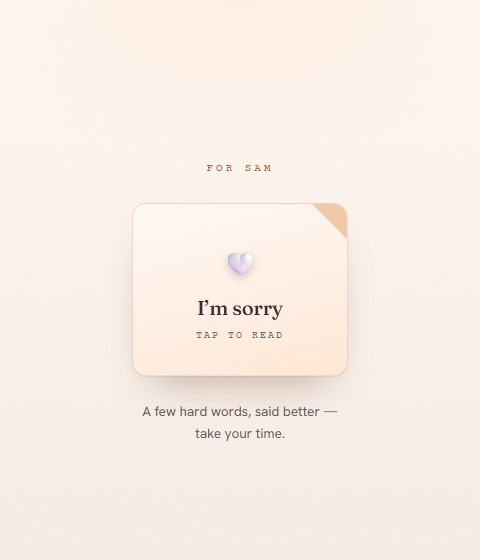 Preview of the Say Sorry, Better edition